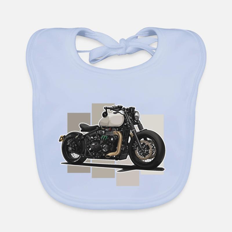 Bobber // Custom // Motorcycle Organic Baby Bibs
