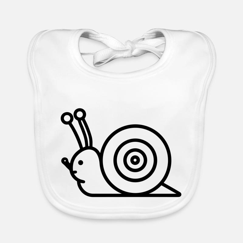Schnecke Baby Bio-Lätzchen