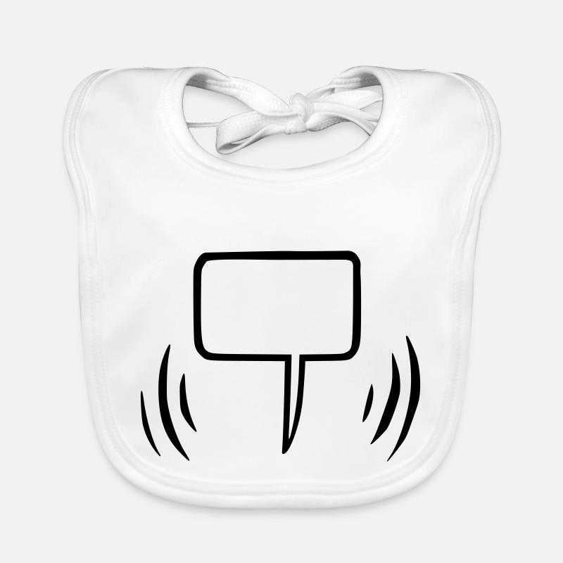 Speech bubble empty Organic Baby Bibs
