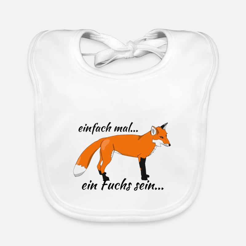 Fuchs "einfach mal ein Fuchs sein..." Baby Bio-Lätzchen