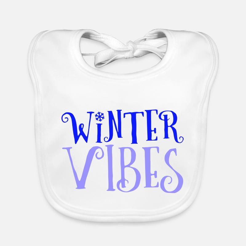 Winter Vibes Organic Baby Bibs