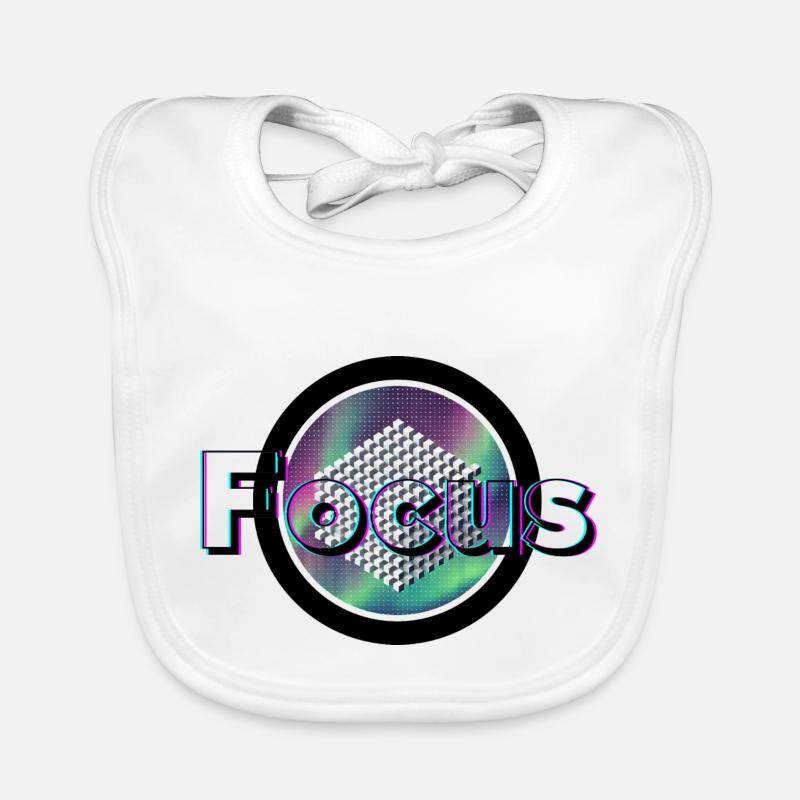 Focus - Geometric Vision Organic Baby Bibs
