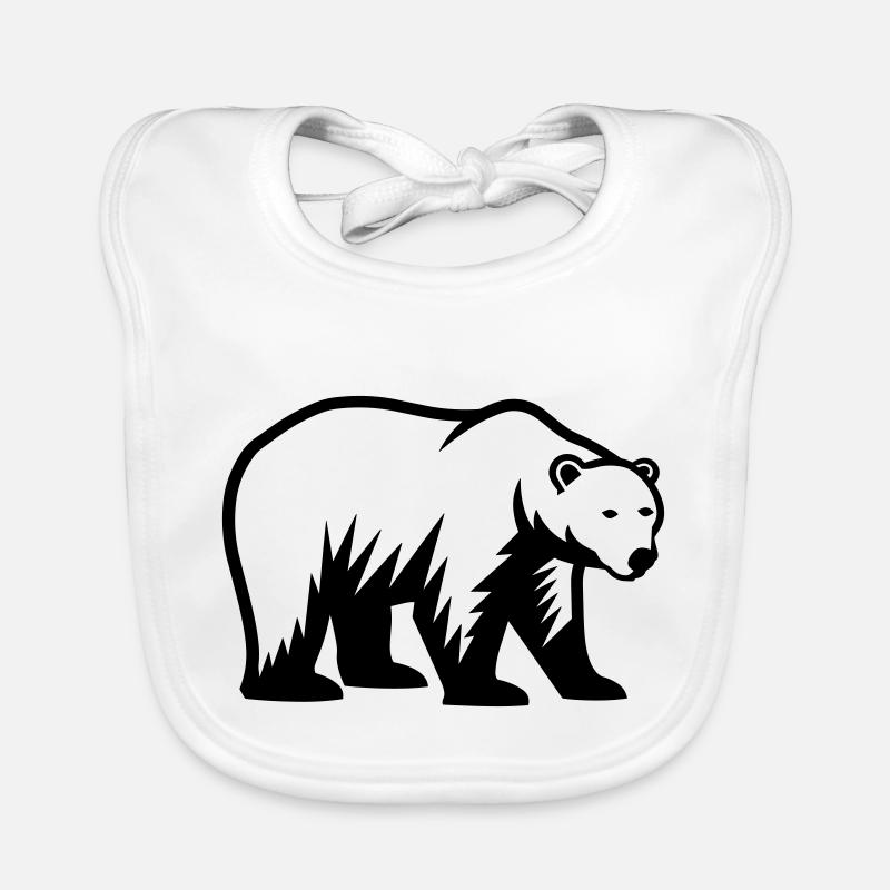 Ours polaire Bavoir bio Bébé