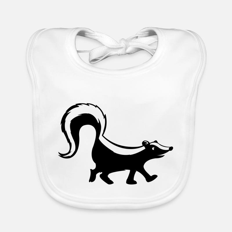Skunk 1 Organic Baby Bibs