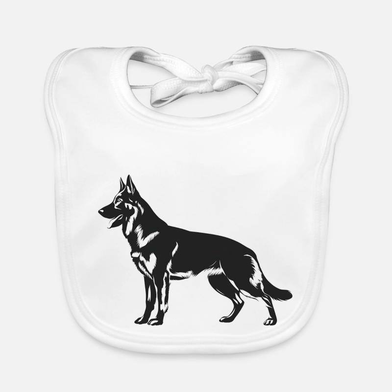Belgischer Malinois-Schäferhund Baby Bio-Lätzchen
