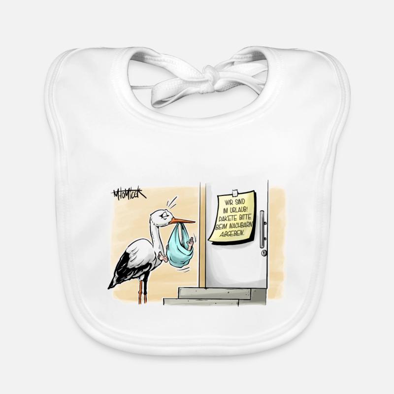 Liefer Storch Baby Bio-Lätzchen