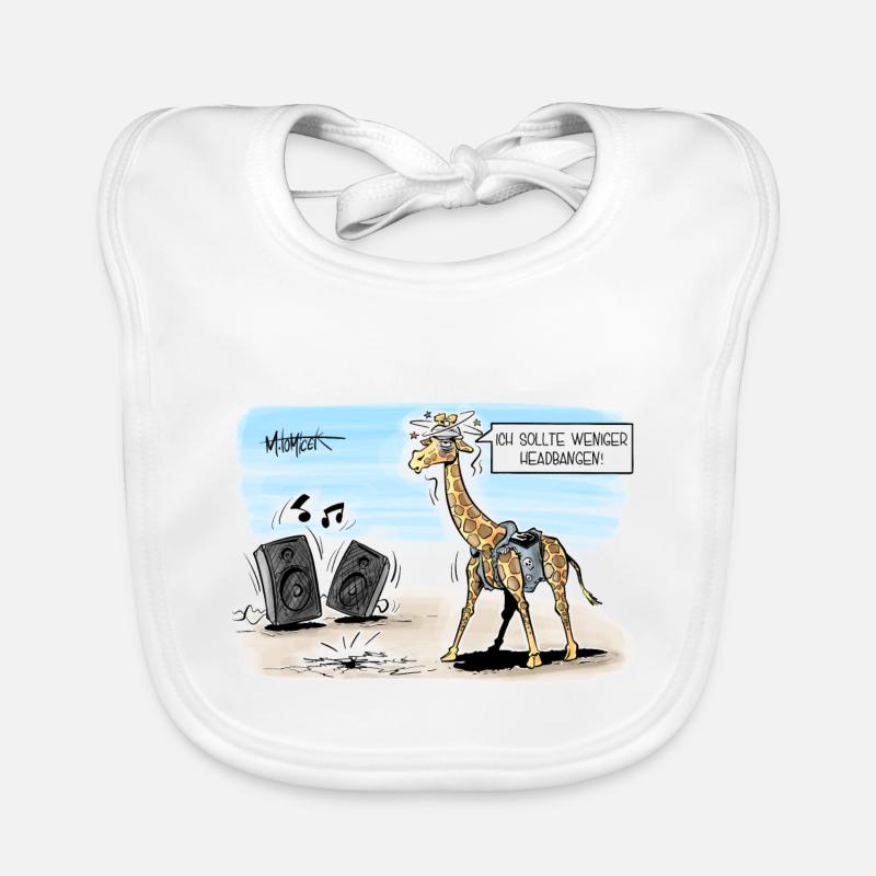 Metal Giraffe Baby Bio-Lätzchen