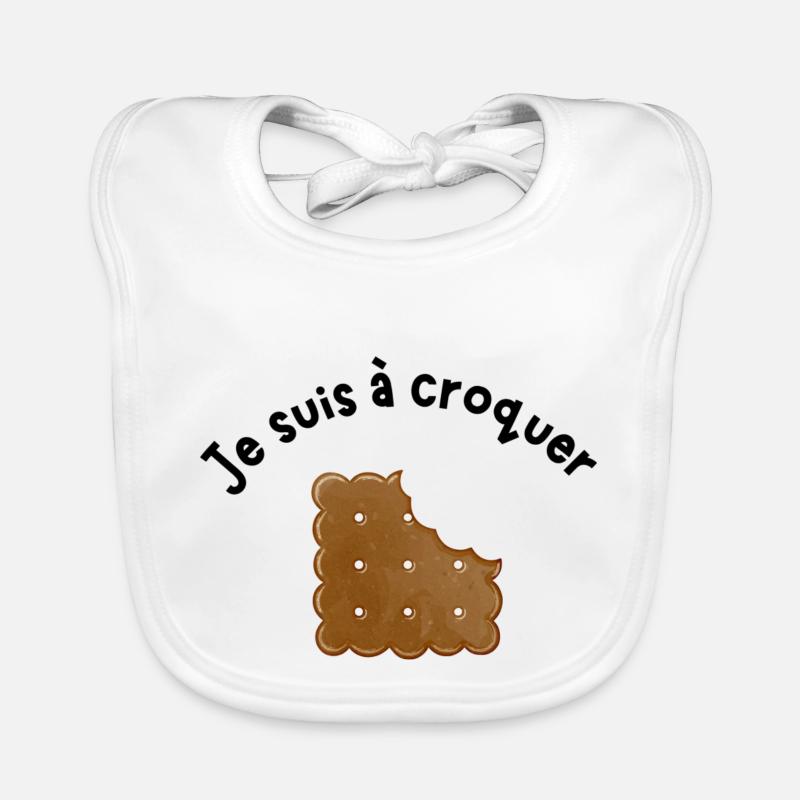 JE SUIS A CROQUER Bavoir bio Bébé