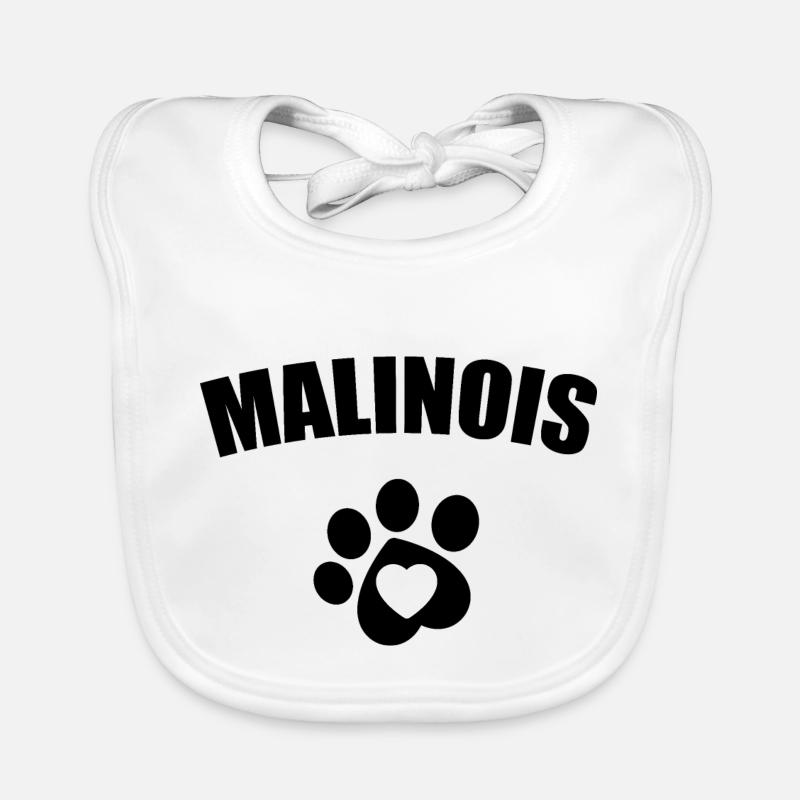 Belgian Malinois Belgian Malinois Organic Baby Bibs