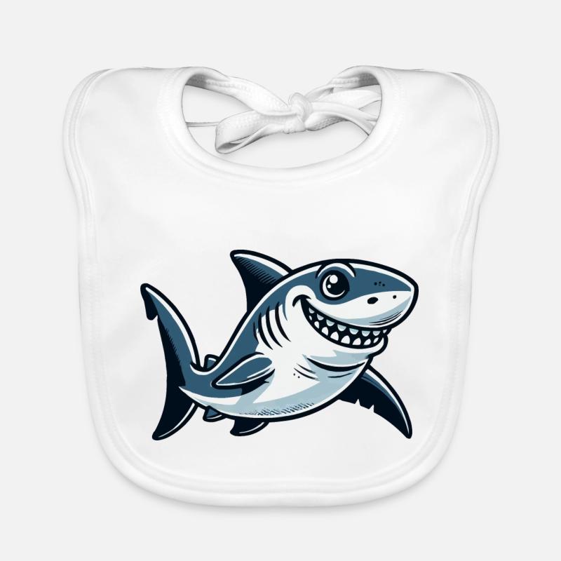 Bande dessinée requin Bavoir bio Bébé
