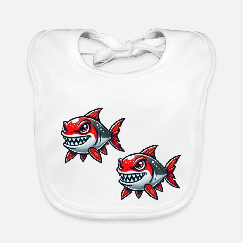 piranhas Baby Bio-Lätzchen