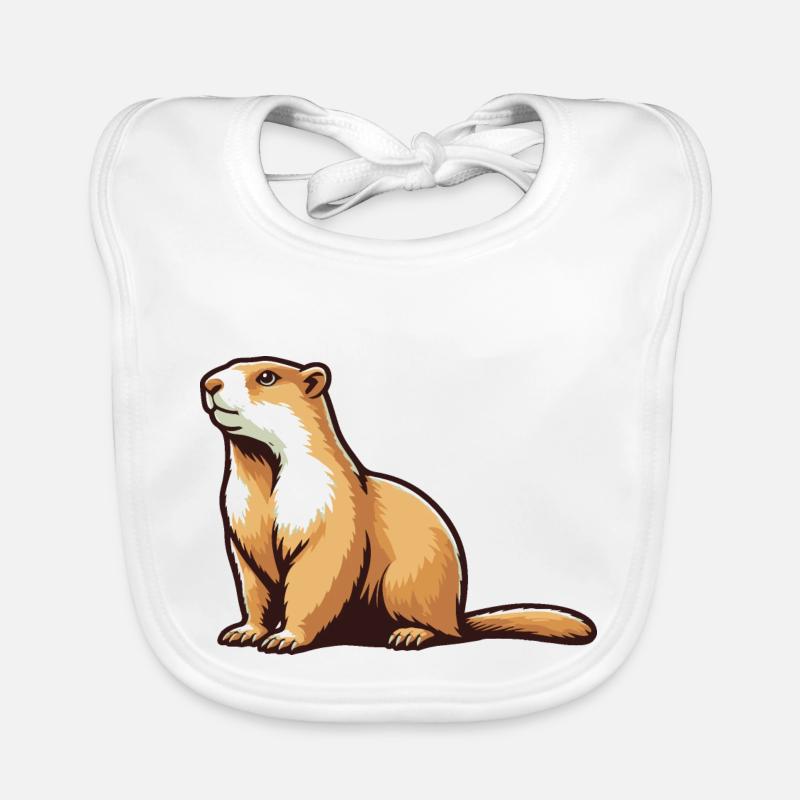 Murmeltier Baby Bio-Lätzchen