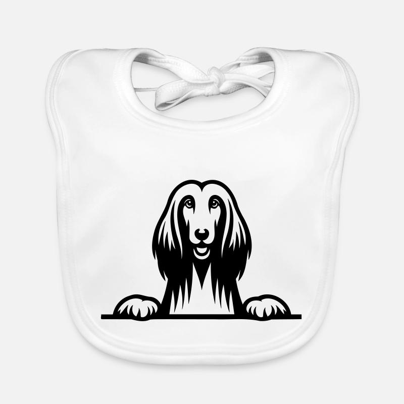 Afghan Hound Organic Baby Bibs