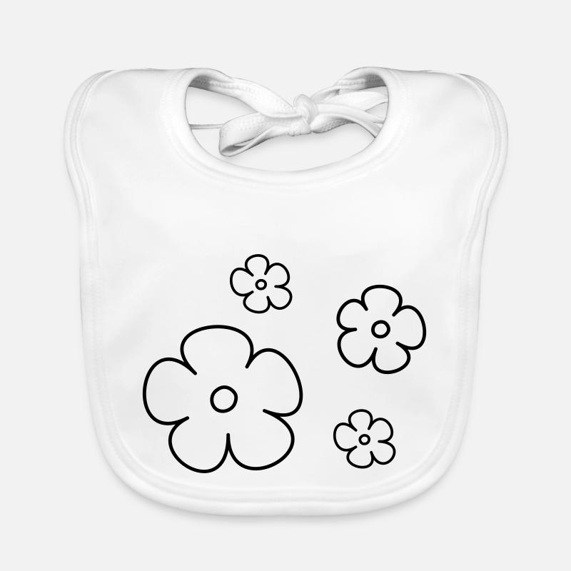 Fleur Bavoir bio Bébé