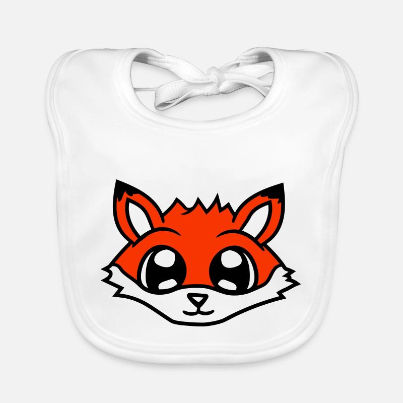 Fuchs Rotfuchs Wildes Tier Schlauer Wald Bewohner Baby Bio-Lätzchen