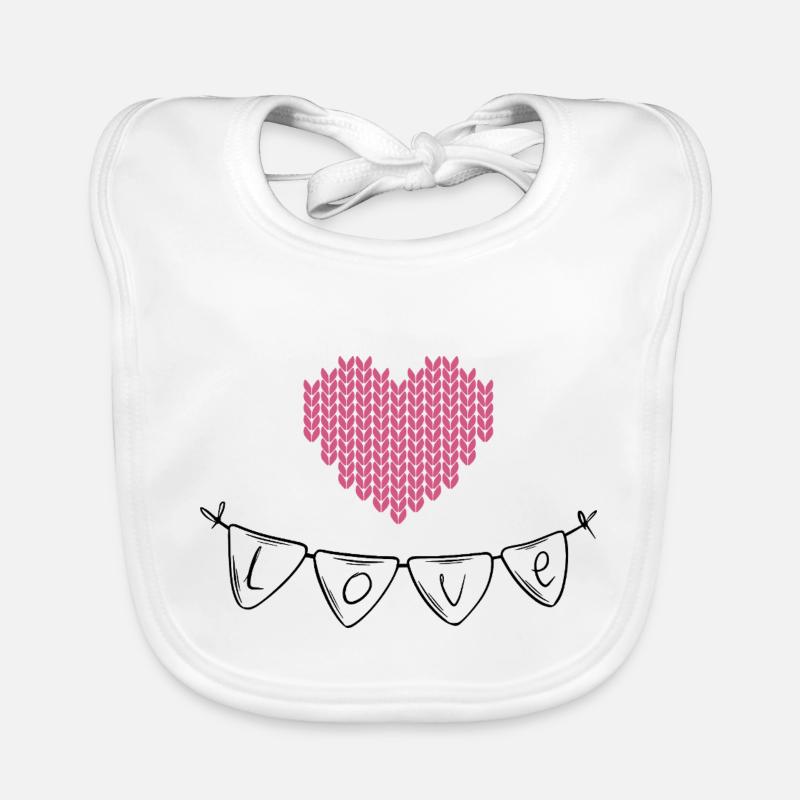 Stricken Stricken Häkeln Stricker Baby Bio-Lätzchen