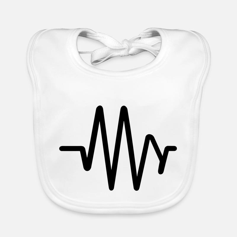 Pulse, heartbeat Organic Baby Bibs