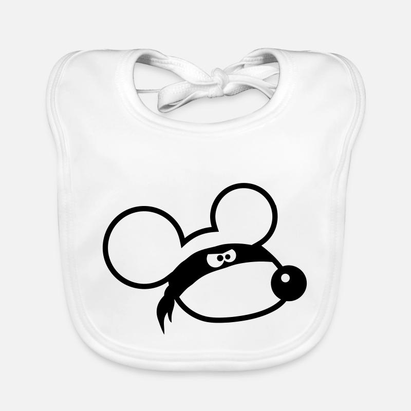 souris méchant voleur ninja raid voleur tissu yeux Bavoir bio Bébé