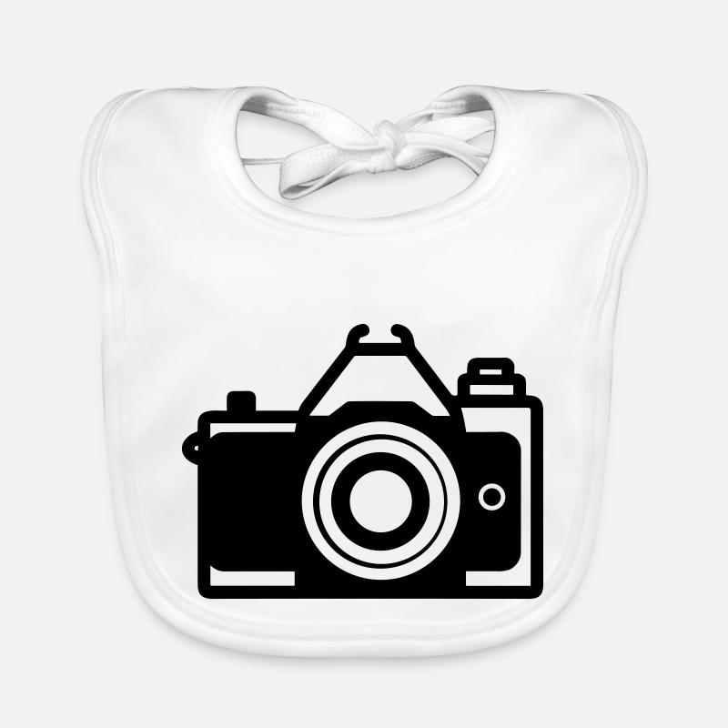 Camera Organic Baby Bibs