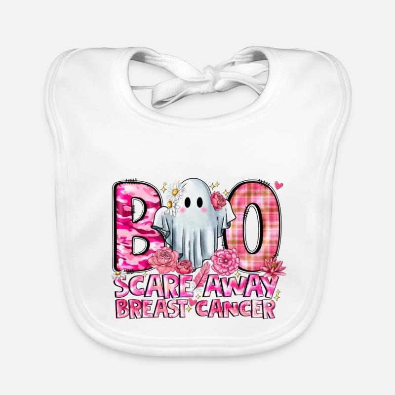 Boo verscheucht Brustkrebs Baby Bio-Lätzchen
