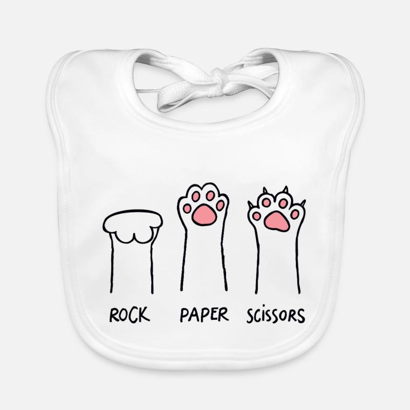 Pet Rock Papier Ciseaux Bavoir bio Bébé