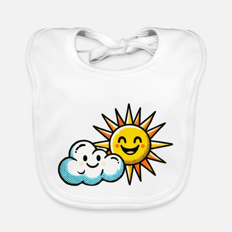 Cloud Sun Organic Baby Bibs