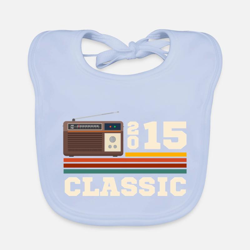 Anniversary 2015 retro classic Organic Baby Bibs