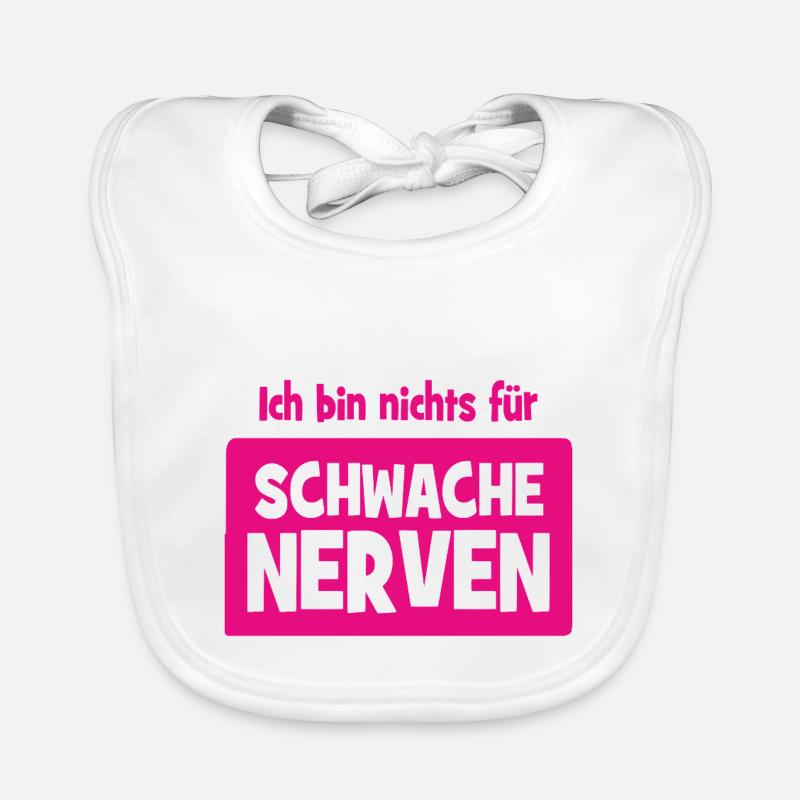Ich bin nichts für schwache Nerven Baby Bio-Lätzchen