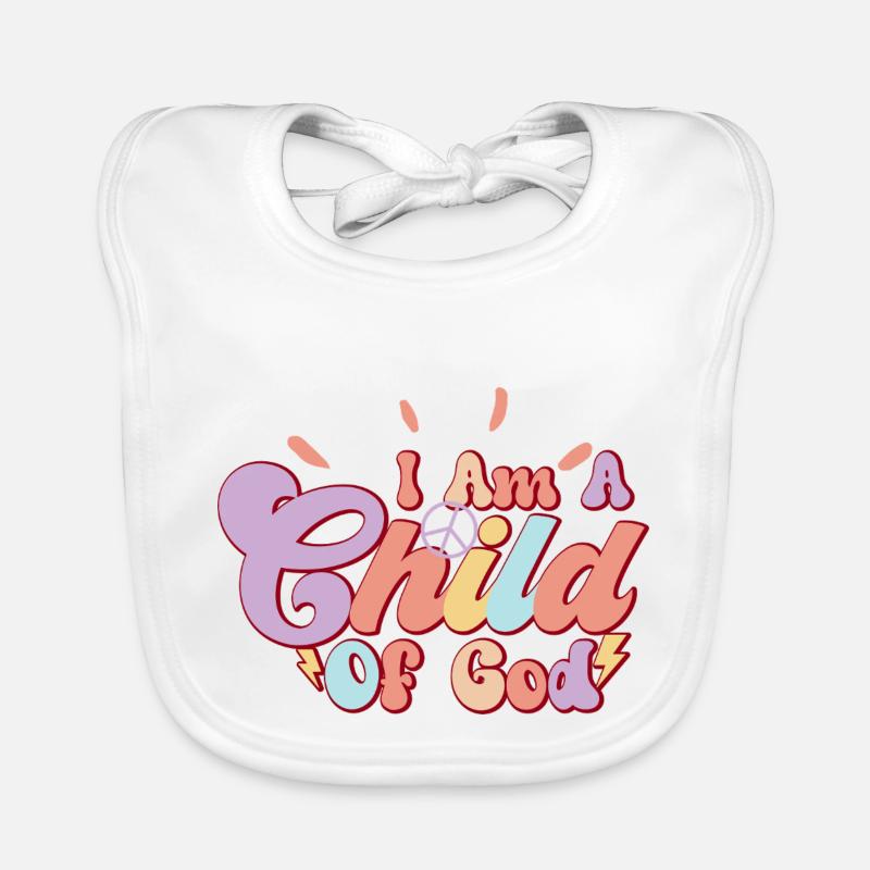 Ich bin ein Kind Gottes Baby Bio-Lätzchen