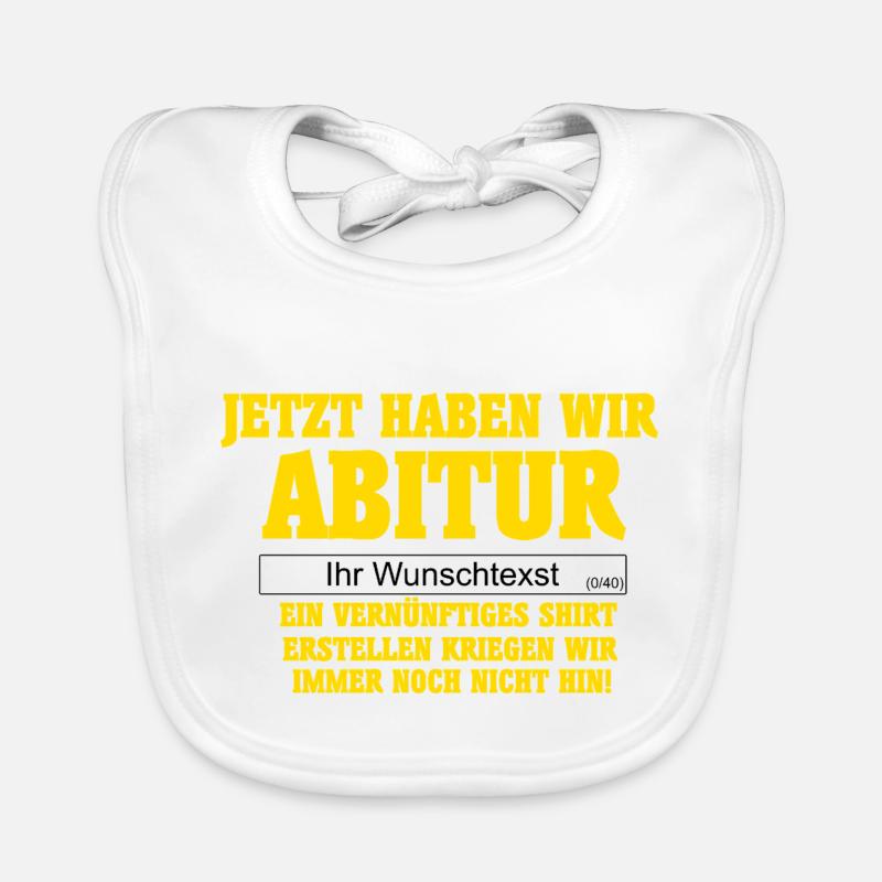 Abi Design - Baby Bio-Lätzchen - Weiß