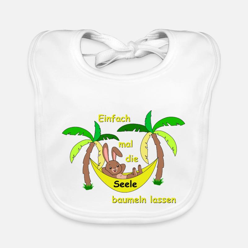 Just let your mind wander - rabbits Organic Baby Bibs