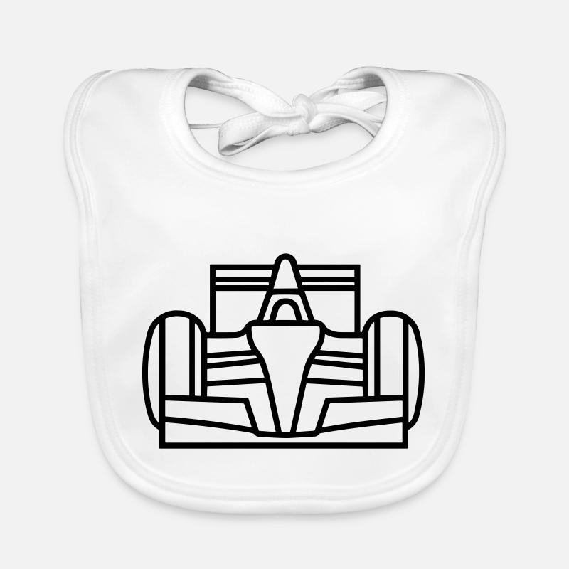 Voiture de Course Bavoir bio Bébé