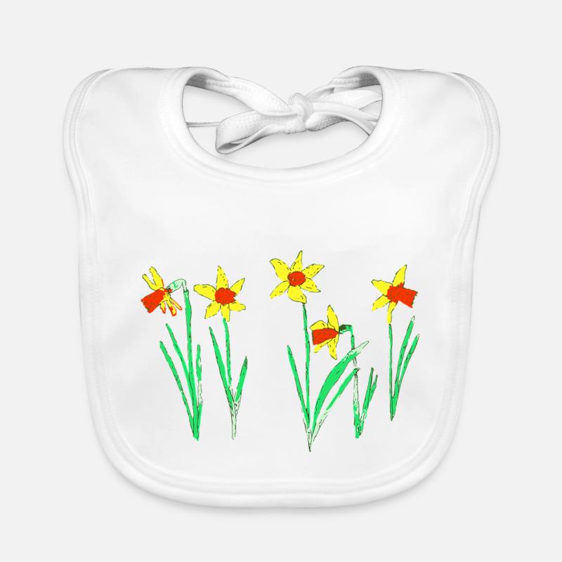 Jonquilles Bavoir bio Bébé