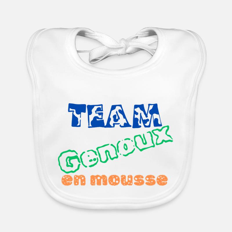 Team Genoux en mousse Bavoir bio Bébé
