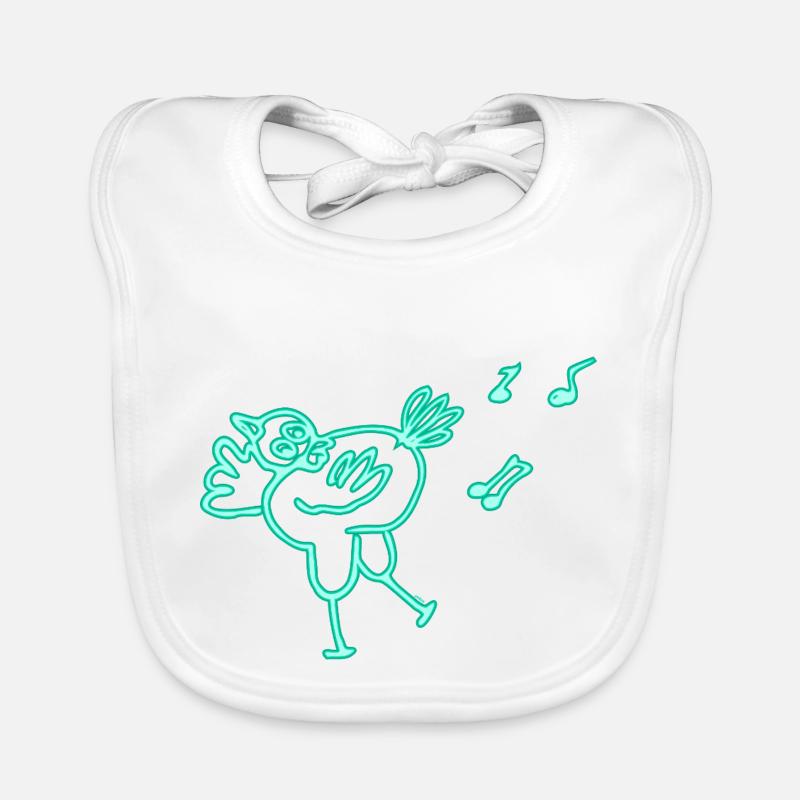 Neon Huhn Baby Bio-Lätzchen