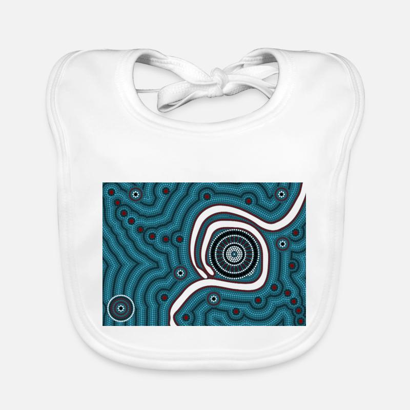 In der Mitte von Nirgendwo - quer Baby Bio-Lätzchen