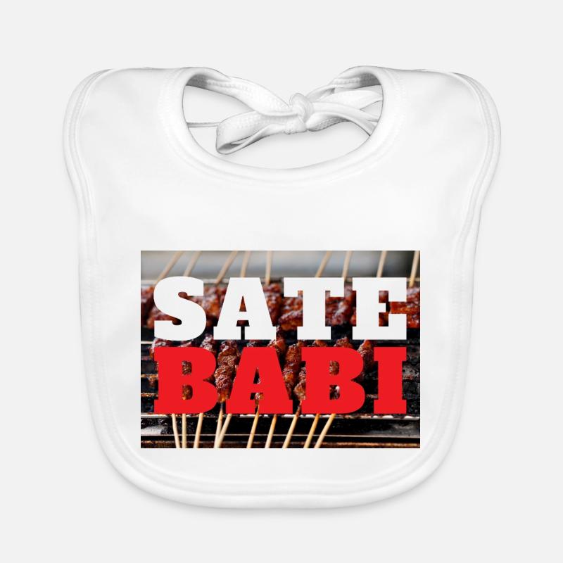 Impression INDONET Sate Babi Bavoir bio Bébé