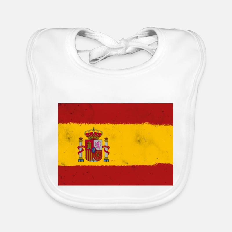 Drapeau de l’Espagne Bavoir bio Bébé