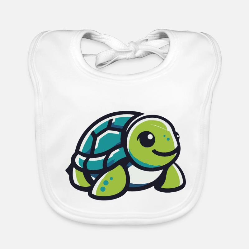 Tortue verte Bavoir bio Bébé