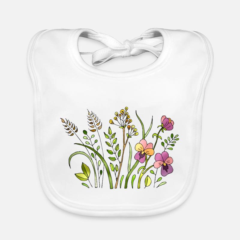 Blumen Baby Bio-Lätzchen