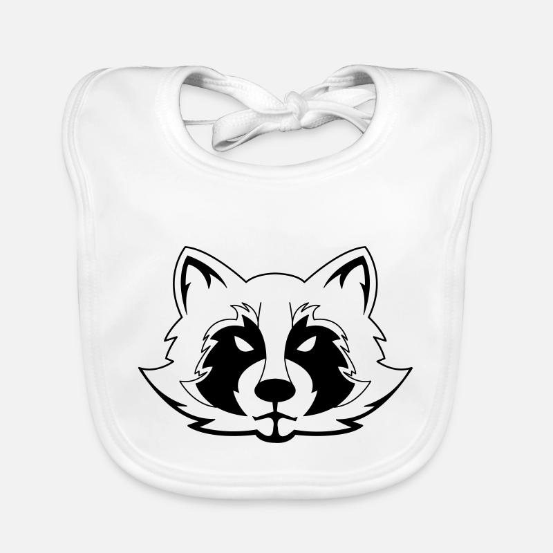 Waschbär Baby Bio-Lätzchen