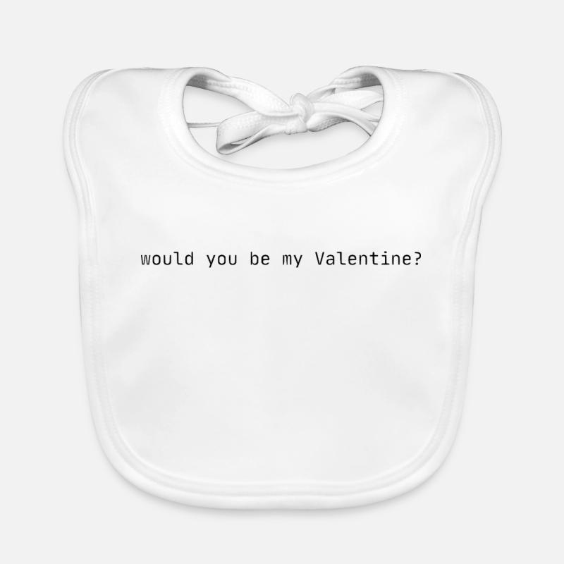 Willst du mein Valentin sein? Baby Bio-Lätzchen