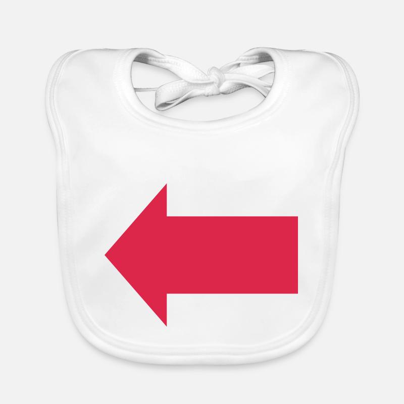 Pfeil Links Baby Bio-Lätzchen