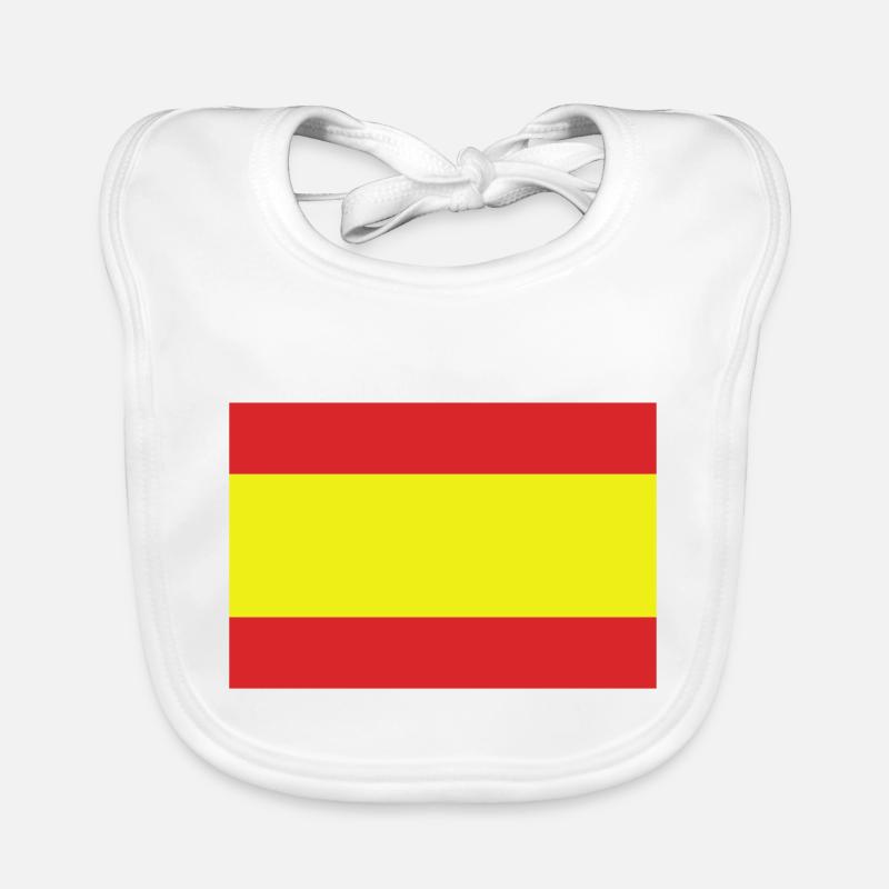 Espagne - Bavoir bio Bébé - blanc