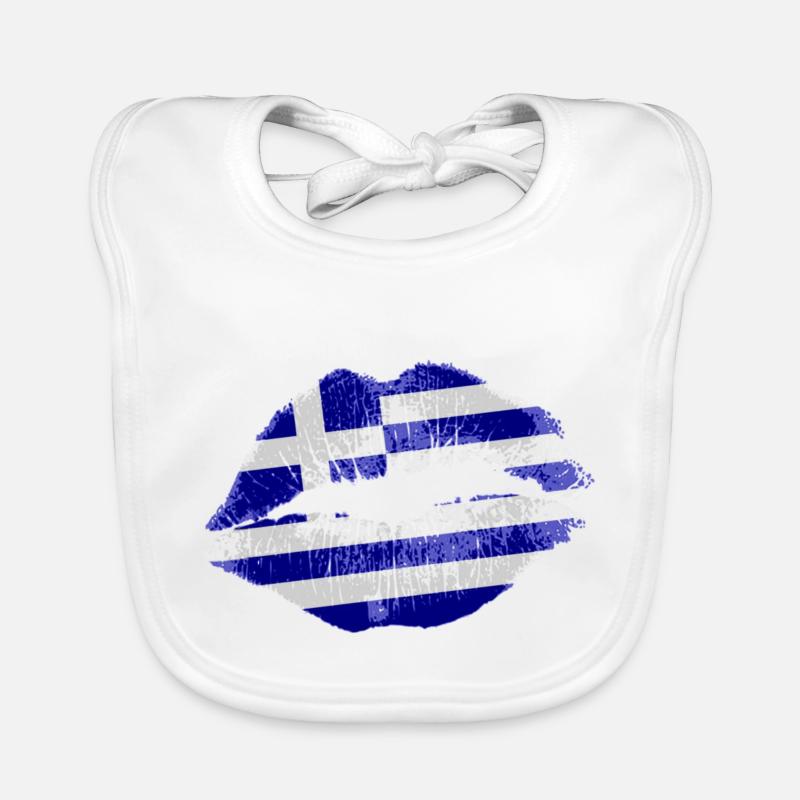 Kiss (Grèce) Bavoir bio Bébé
