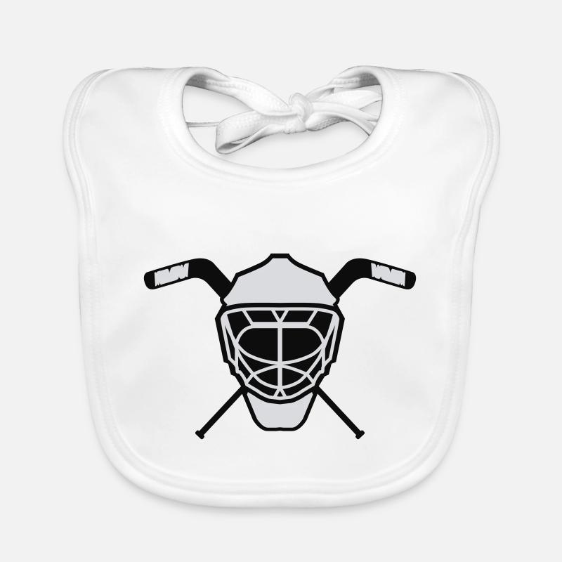 masque de hockey 3 neutre bicolore Bavoir bio Bébé
