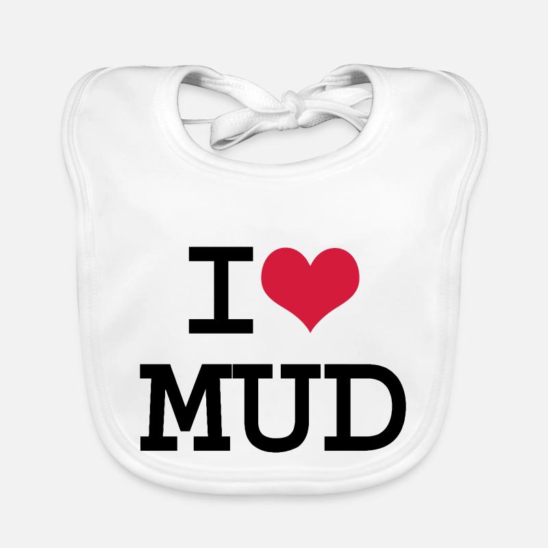 I Heart Mud Organic Baby Bibs
