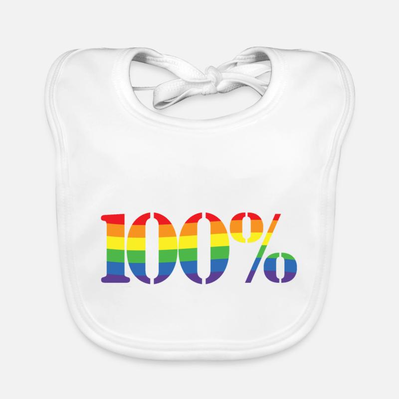 100% arc Bavoir bio Bébé