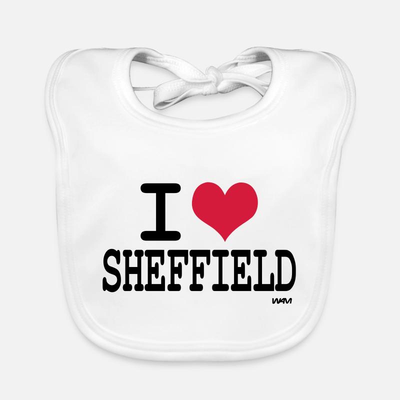 j'aime Sheffield par wam Bavoir bio Bébé