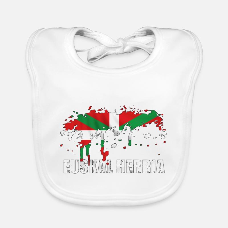 drapeau basque Bavoir bio Bébé